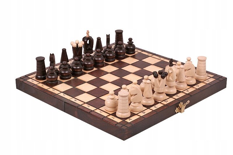 Mediniai šachmatai Sunrise Chess &amp; Games Royal Mini, 27 x 27 cm цена и информация | Stalo žaidimai, galvosūkiai | pigu.lt