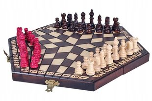 Šachmatai trims žaidėjams Sunrise Chess &amp; Games Family Fun, 32 x 28 cm kaina ir informacija | Stalo žaidimai, galvosūkiai | pigu.lt