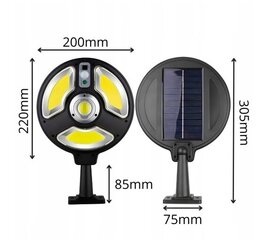 Gatvės lauko šviestuvas 200 W 5000 lm maitinamas saulės energija цена и информация | Уличные светильники | pigu.lt