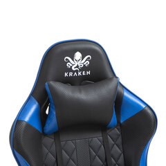 Pasukama žaidimų kėdė, Helios, Kraken Chairs, mėlyna/juoda цена и информация | Офисные кресла | pigu.lt