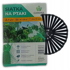 Apsauginis tinklas nuo paukščių Gardina, 10m x 20m, 10g/m2, žalias kaina ir informacija | Sodo įrankiai | pigu.lt