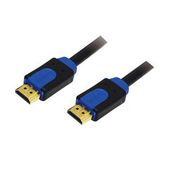 HDMI Cable LogiLink CHB1105 mėlyna/juoda 5 m kaina ir informacija | Kabeliai ir laidai | pigu.lt