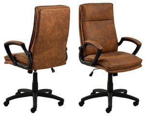 Biuro kėdė Brad, ruda kaina ir informacija | Biuro kėdės | pigu.lt