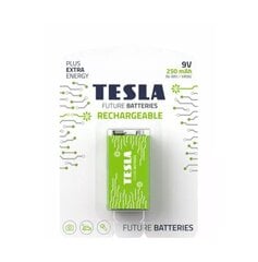 Baterija Tesla 16090121 įkraunama 9V kaina ir informacija | Elementai | pigu.lt