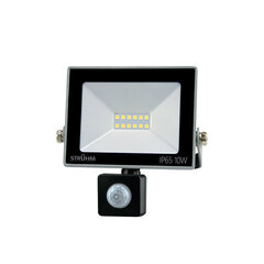 Серый 6500k светодиодный прожектор smd с датчиком движения STRÜHM kroma led s 10w, 150 x 111 x 50 мм цена и информация | Уличные светильники | pigu.lt