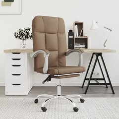 Atlošiama biuro kėdė, ruda, audinys цена и информация | Офисные кресла | pigu.lt