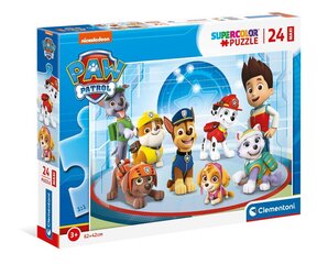 Dėlionė Clementoni Supercolor Puzzle Šunyčiai Patruliai (Paw Patrol), 24211, 24 d. kaina ir informacija | Dėlionės (puzzle) | pigu.lt