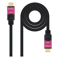 Кабель HDMI NANOCABLE 10.15.3715 4K HDR 15 m Чёрный цена и информация | Кабели и провода | pigu.lt