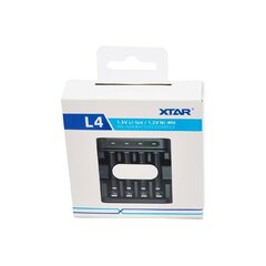 Xtar Ni-MH и 1,5V Li-ion AA/AAA зарядное устройство для аккумуляторов L4 цена и информация | Зарядные устройства для элементов питания | pigu.lt