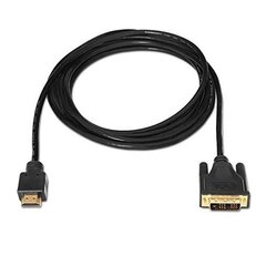 Кабель HDMI—DVI NANOCABLE 10.15.0502 1,8 m Папа - папа цена и информация | Кабели и провода | pigu.lt