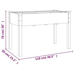 Lovelis su įdėklu, 118x59x76cm kaina ir informacija | Vazonai | pigu.lt