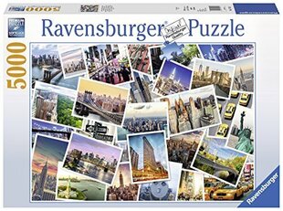 Ravensburger New York 5000 Piece Buzzles для взрослых и детей в возрасте 12 лет - Соединенные Штаты и желтые такси цена и информация | Пазлы | pigu.lt