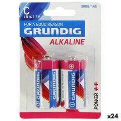 Šarminės baterijos LR14 C Grundig, 2vnt x 24 pak. pakuotė kaina ir informacija | Elementai | pigu.lt