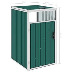Konteinerio stoginė, žalios spalvos, 72x81x121cm, plienas kaina ir informacija | Komposto dėžės, lauko konteineriai | pigu.lt