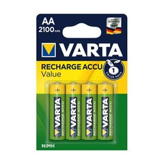 Įkraunamos Varta Basic Line AA baterijos 2100 mAh 4 vnt kaina ir informacija | Elementai | pigu.lt