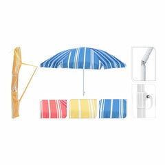 Пляжный зонт Ø 180 см цена и информация | Зонты, маркизы, стойки | pigu.lt