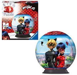 Dėlionė Ravensburger 3D Ladybug ir Cat Noir, 72 d. kaina ir informacija | Dėlionės (puzzle) | pigu.lt