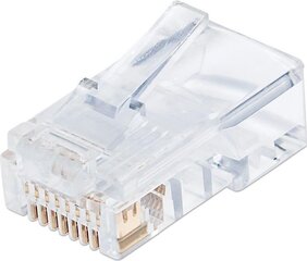 Kištukai Techly RJ45 8P8C Cat6, 100 vnt. kaina ir informacija | Kabeliai ir laidai | pigu.lt