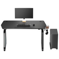 Игровой стол Ultradesk Booster с призматическим светодиодным RGB-дисплеем цена и информация | Компьютерные, письменные столы | pigu.lt