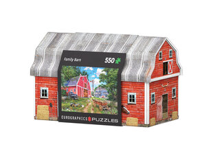 Dėlionė Eurographics, 8551-5601, Family Farm, Tin, 550 d. kaina ir informacija | Dėlionės (puzzle) | pigu.lt