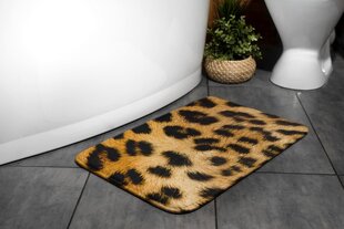 Vonios kilimėlis Leopardas, 75x45 cm kaina ir informacija | Vonios kambario aksesuarai | pigu.lt