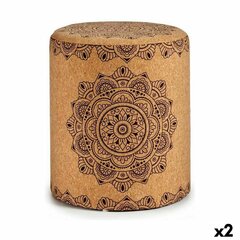 Pufas Gift Decor Mandala, rudas, 2 vnt kaina ir informacija | Sėdmaišiai ir pufai | pigu.lt