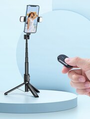 Mcdodo Double Shot selfie stick tripod bluetooth tripod white цена и информация | Аксессуары для видеокамер | pigu.lt