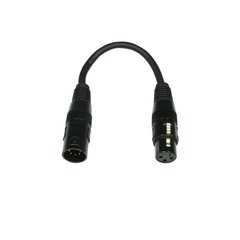 DMX adapteris 5-pin/m - 3-pin/f ADJ AC-DMXT/5M3F kaina ir informacija | Kabeliai ir laidai | pigu.lt