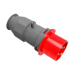 Socket plug EDM CETAC Raudona IP44 16 A 400 V Antena kaina ir informacija | Elektros jungikliai, rozetės | pigu.lt