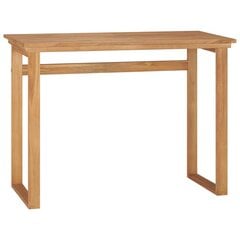 Rašomasis stalas, 100x45x75cm, tikmedžio medienos masyvas kaina ir informacija | Kompiuteriniai, rašomieji stalai | pigu.lt