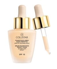 Skystas makiažo pagrindas Collistar Second Skin Effect SPF15 30 ml, 1 Avorio kaina ir informacija | Makiažo pagrindai, pudros | pigu.lt