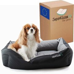 Guolis šunims Superkissen24, 95x75 cm, pilkas kaina ir informacija | Guoliai, pagalvėlės | pigu.lt