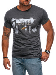marškinėliai s1981 - tamsiai pilki 126283-6 kaina ir informacija | Vyriški marškinėliai | pigu.lt