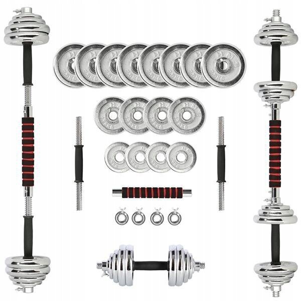 Svorių ir grifo rinkinys HMS STC21, 20 kg kaina ir informacija | Svoriai, svarmenys, štangos | pigu.lt