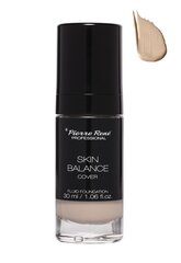 Водостойкая основа под макияж Pierre Rene Skin Balance Cover Fluid Foundation, 24 Beige, 30 мл цена и информация | Пудры, базы под макияж | pigu.lt