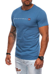marškinėliai s1974 - mėlyni kaina ir informacija | Vyriški marškinėliai | pigu.lt
