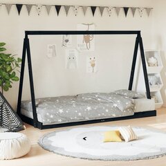 Vaikiškos lovos rėmas , 90x200 cm, juodas цена и информация | Детские кровати | pigu.lt