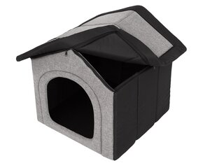 Лежак-конура Hobbydog Inari Light Grey Black, 60x55 см цена и информация | Лежаки, домики | pigu.lt