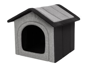 Лежак-конура Hobbydog Inari Light Grey Black, 60x55 см цена и информация | Лежаки, домики | pigu.lt