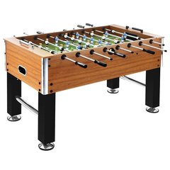 Stalo futbolo stalas , rudas/juodas, 140x74,5x87,5cm цена и информация | Настольный футбол | pigu.lt