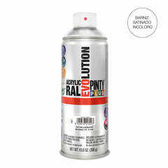 Spray Varnish Pintyplus Evolution S199 300 ml Satino apdaila Vidpadžiai kaina ir informacija | Vonios kambario aksesuarai | pigu.lt