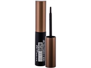 Гелевая краска для бровей Maybelline New York Tattoo, 4.8 мл, пепельно-коричневый цена и информация | Карандаши, краска для бровей | pigu.lt