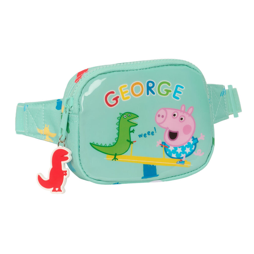 Diržo kišenė Peppa Pig George Mėtos 14 x 11 x 4 cm S4309313 kaina ir informacija | Moteriškos rankinės | pigu.lt