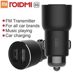 Xiaomi Moitau (Roidmi) 3S Dual USB 2.4A FM-модулятор - зарядное устройство цена и информация | FM-модуляторы | pigu.lt