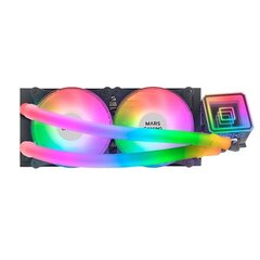 Mars Gaming MLULTRA240 ARGB Infinity Mirror Liquid Preto kaina ir informacija | Procesorių aušintuvai | pigu.lt