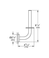 Grohe Essentials papildomo tualetinio popieriaus laikiklis 40385001 kaina ir informacija | Vonios kambario aksesuarai | pigu.lt