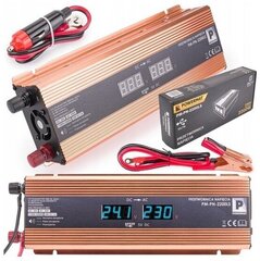 Įtampos keitiklis/konverteris PowerMat LCD, 24V, 2200W kaina ir informacija | Įtampos keitikliai | pigu.lt