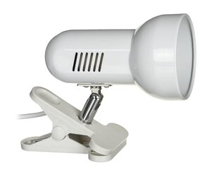 Activejet Clip-on stalinė lempa, balta, metalinė, E27 sriegis kaina ir informacija | Staliniai šviestuvai | pigu.lt