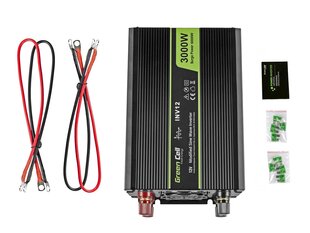 Преобразователь питания Green Cell Power Inverter 12V to 230V 3000W/6000W Modified sine wave цена и информация | Преобразователи напряжения | pigu.lt