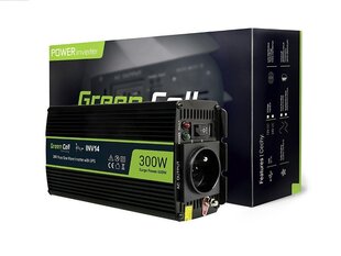 Преобразователь питания Green Cell Power Inverter 24V to 230V 300W/600W Pure sine wave цена и информация | Преобразователи напряжения | pigu.lt